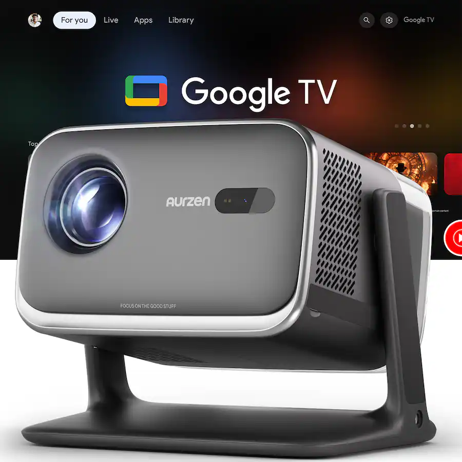Aurzen Smart Projector with Google TV
