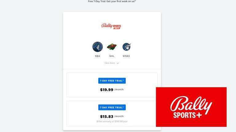 Bally sports discount southwest free trial