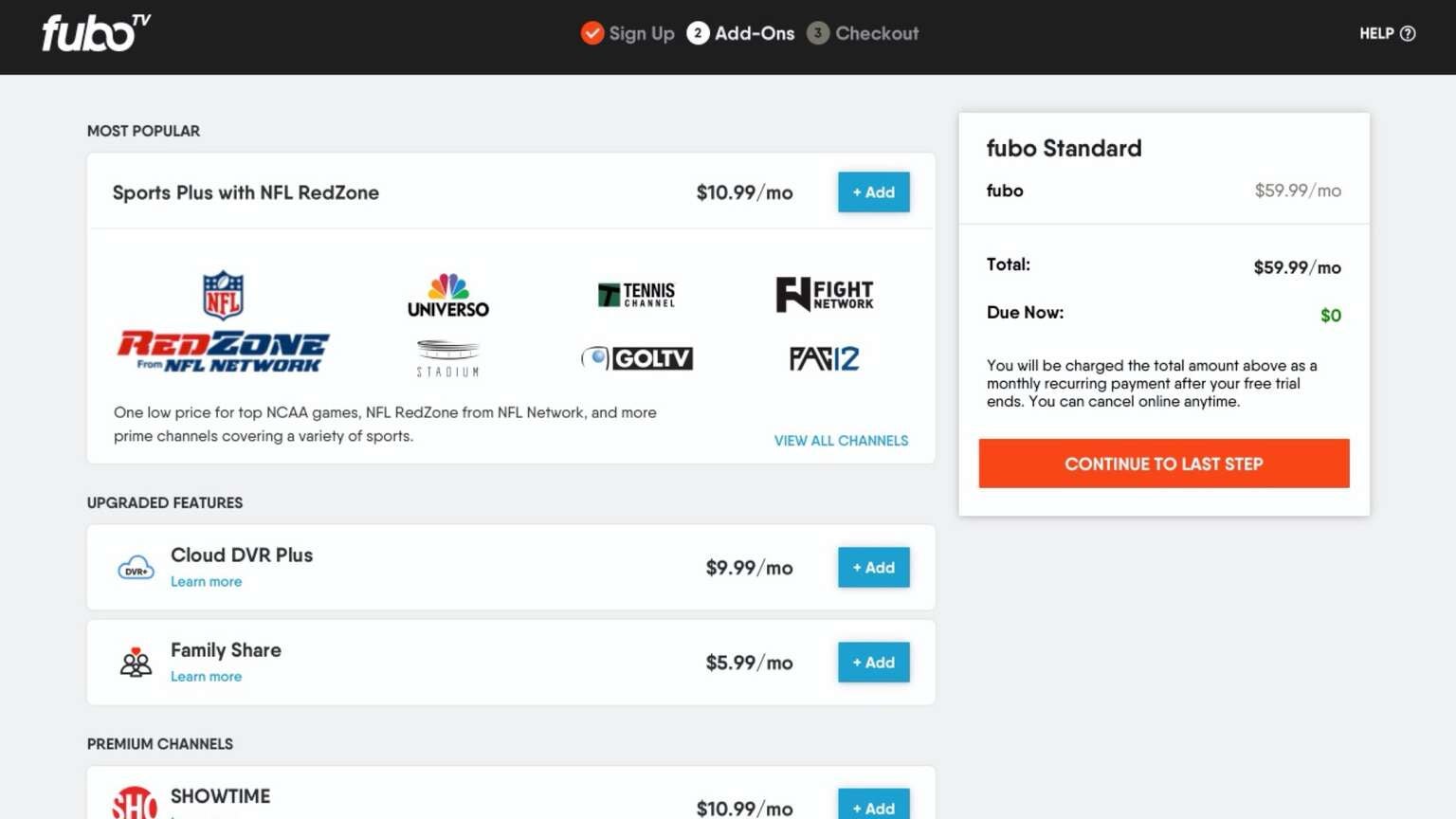 How to SignUp For the fuboTV Standard Plan Get a 7Day Free Trial