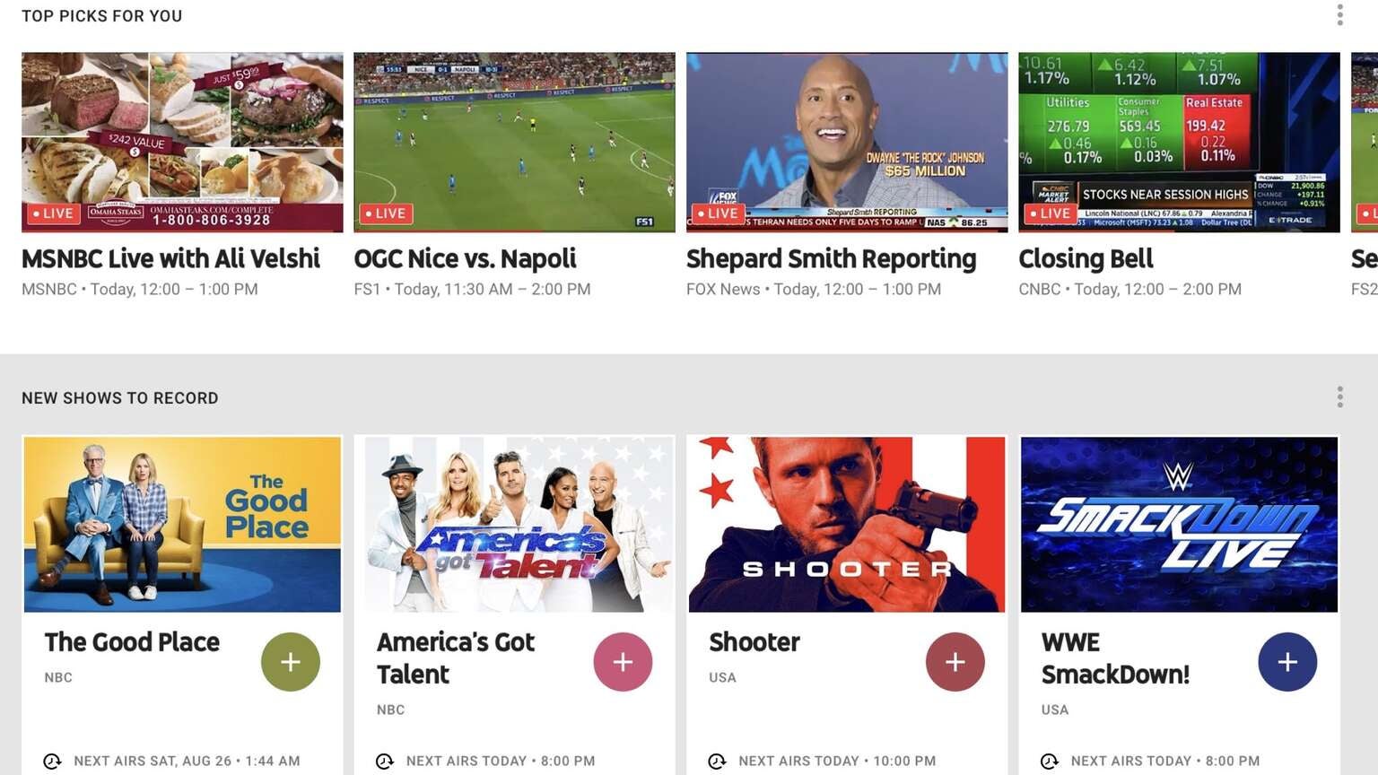 youtube tv football packages