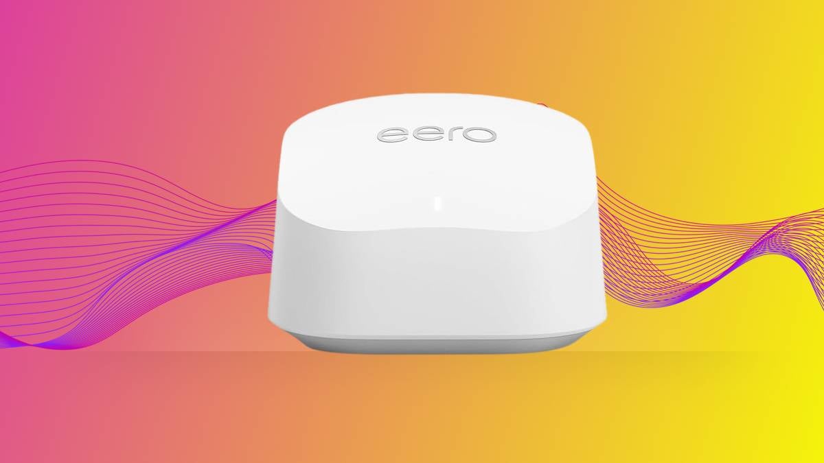 This Amazon eero Wi-Fi 6+ mesh router is on sale for $95 from Amazon.