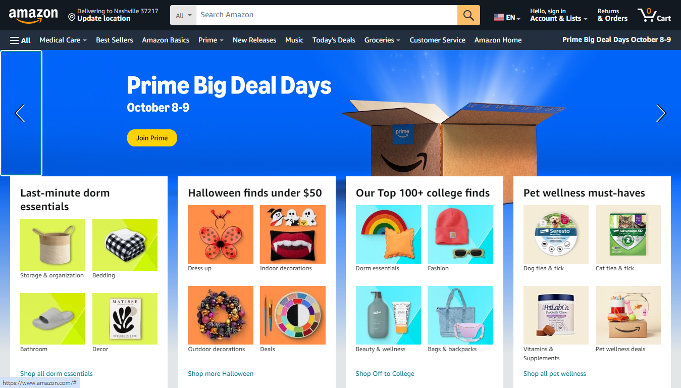 Amazon's Big Deal Days sale is coming Oct. 8 and 9th.