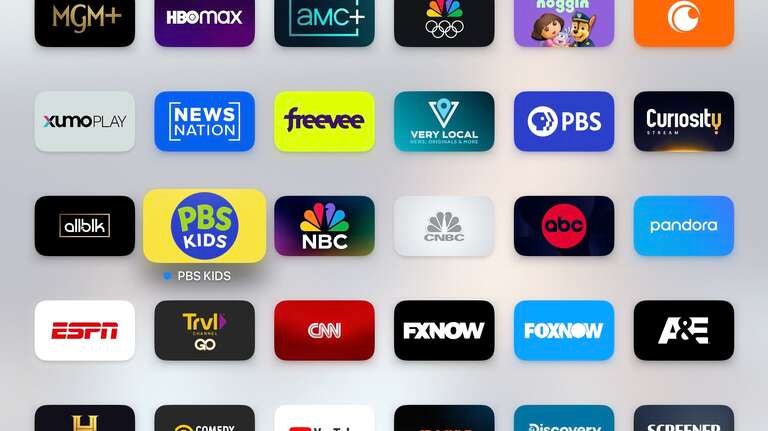 Apple TV app icons