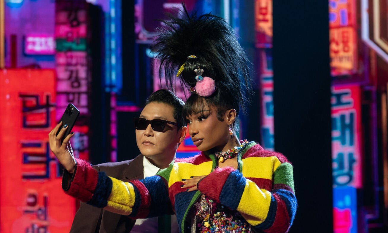 Apple TV+ is announcing a new series called KPOPPED that will feature PSY and Megan Thee Stallion.
