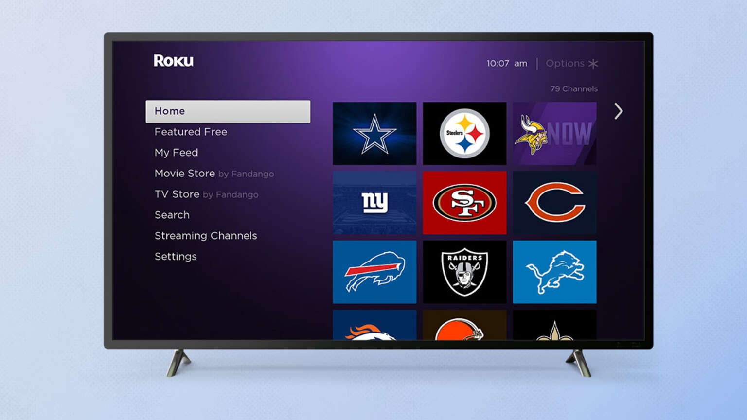 what channel is the super bowl on roku live