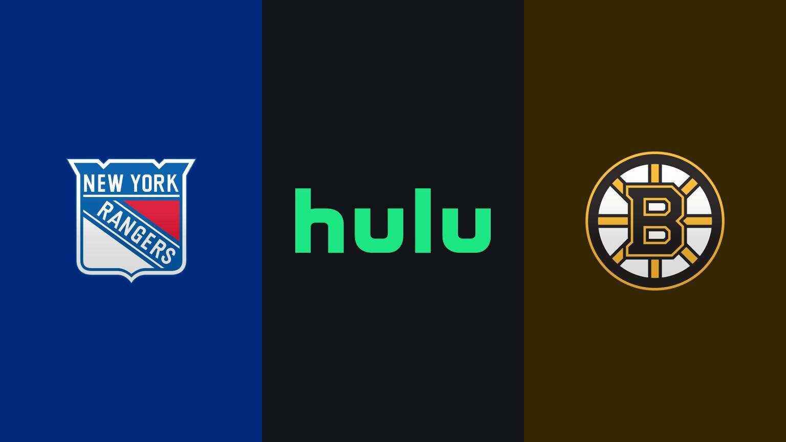 Can You Stream the Boston Bruins vs. New York Rangers on Hulu? The