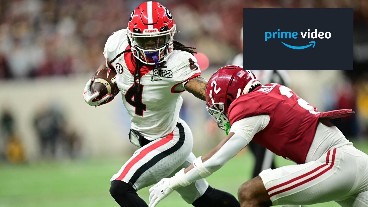 No, you can't watch 2024 College football on Prime Video as it doesn't carry any of the channels you need.