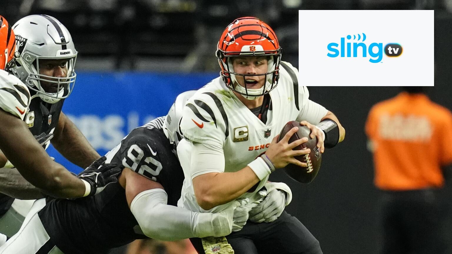 Sling TV is a great way to watch NFL games on a budget as they carry ABC, NBC, and Fox in select markets and ESPN everywhere.
