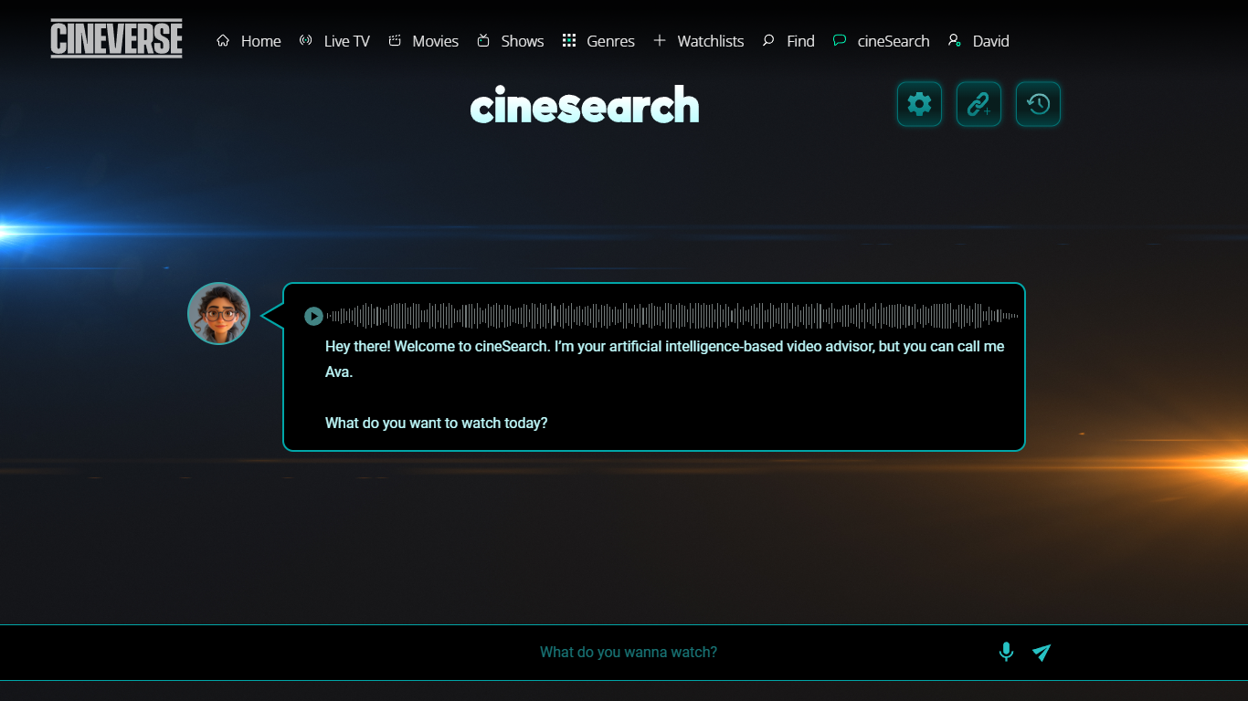 Cinesearch uses AI to search for new titles based on search inquiries.