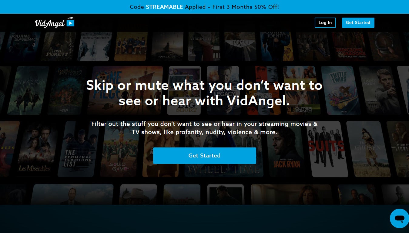 VidAngel has an exclusive deal with The Streamable allowing new customers to save 50% off a subscription for 3 months
