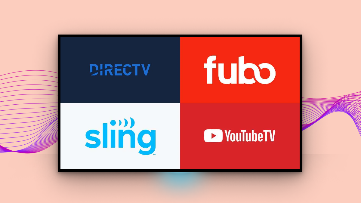 Comparing sports bundles from DIRECTV, Fubo, Sling TV, and YouTube TV.