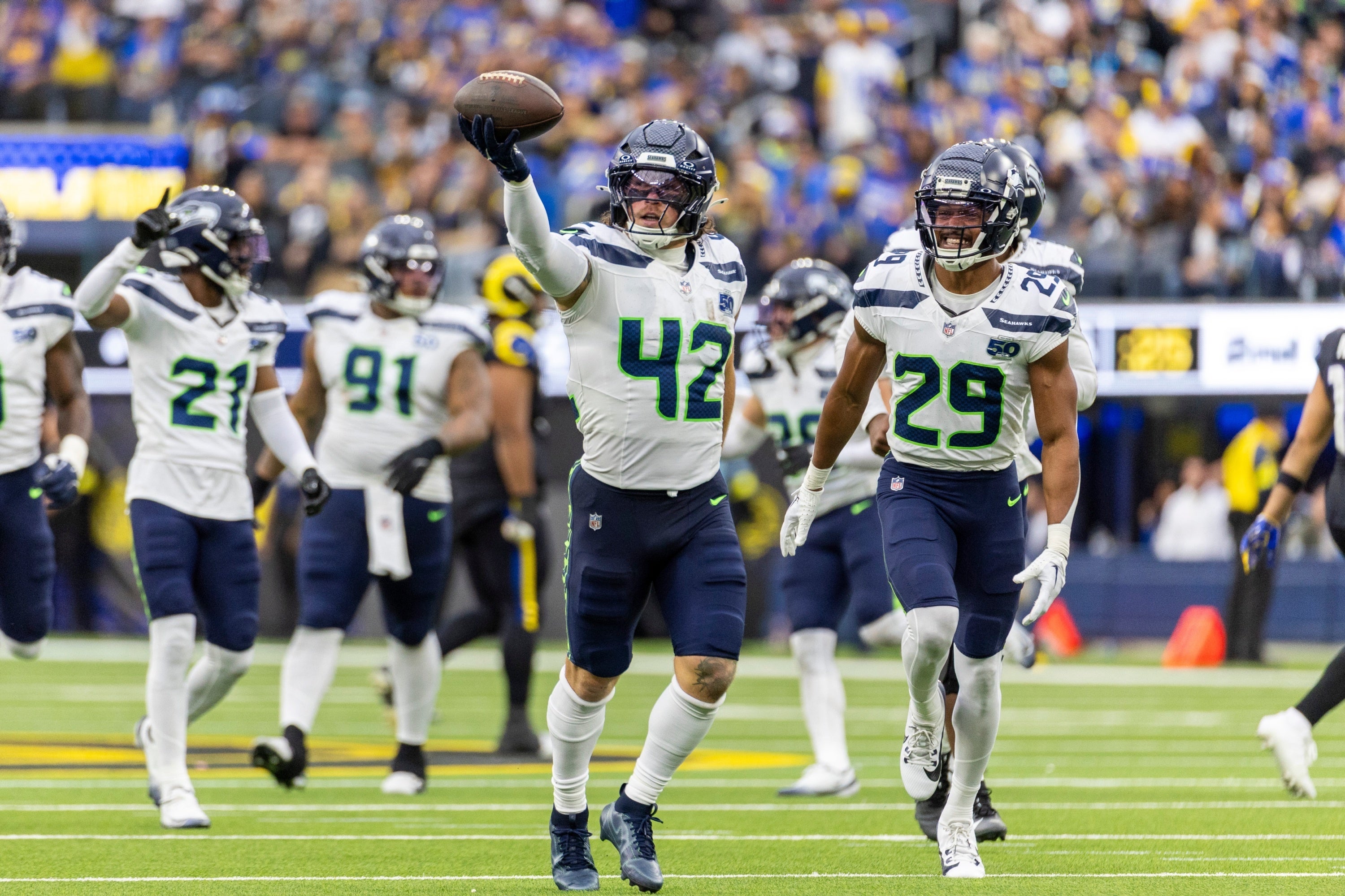 Seattle Seahawks linebacker Drake Thomas.