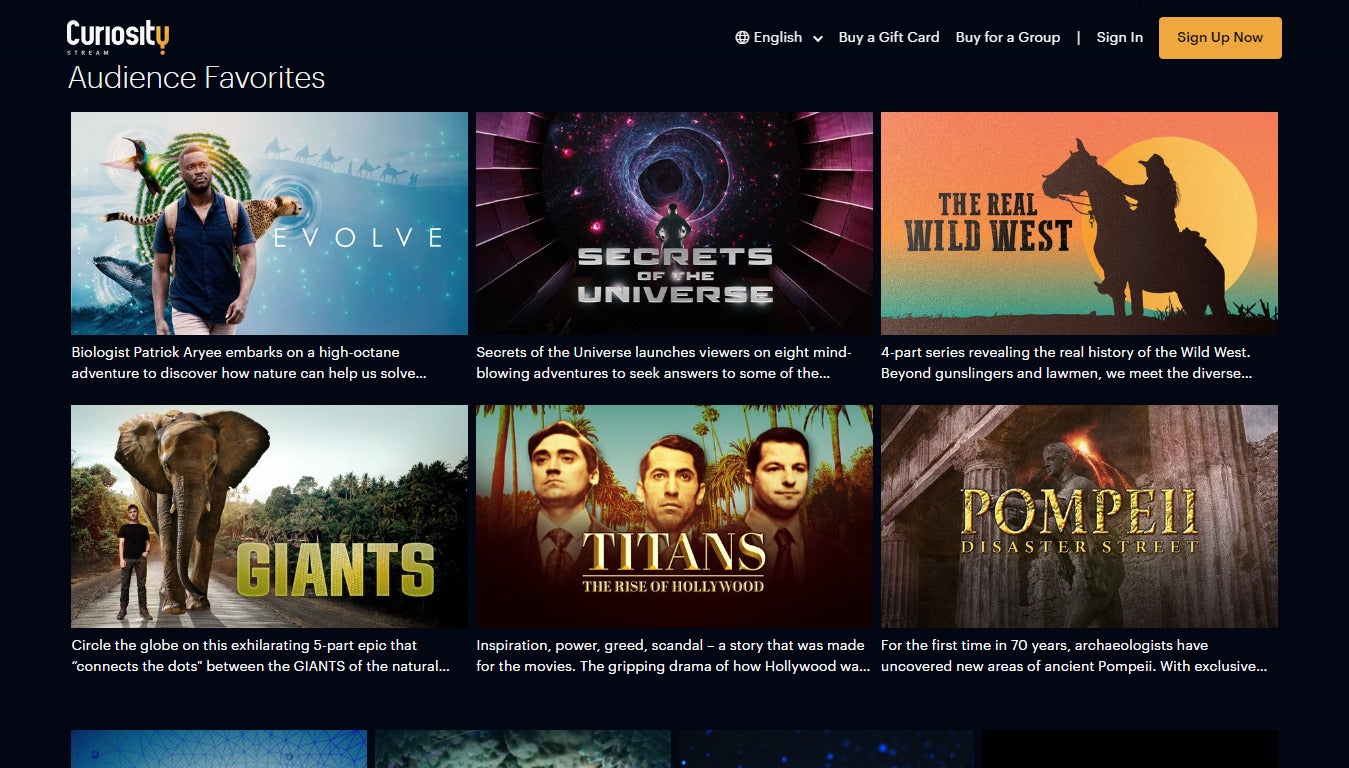 Curiosity Stream is available to lifetime subscribers at an incredible price now!