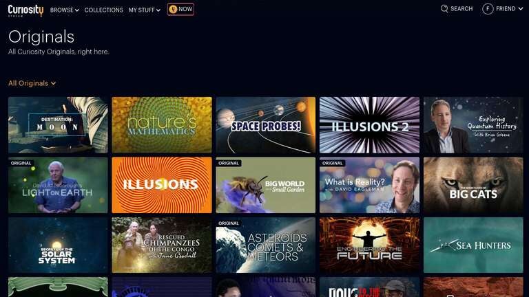 Curiosity Stream has thousands of documentaries that viewers can stream completely ad-free.