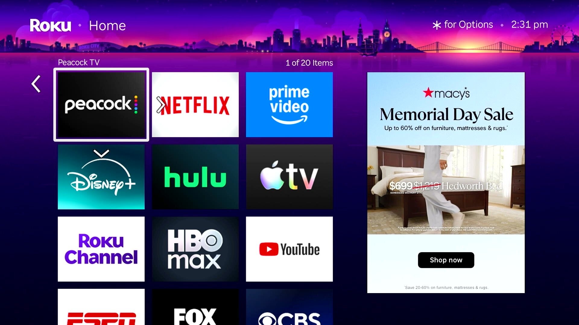 Easy instructions for re-organizing the Roku home screen.