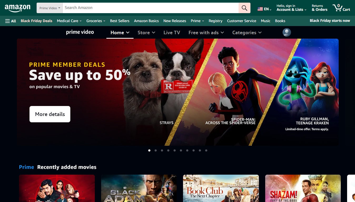 Prime Video Channels is a top aggregation platform for streaming customers