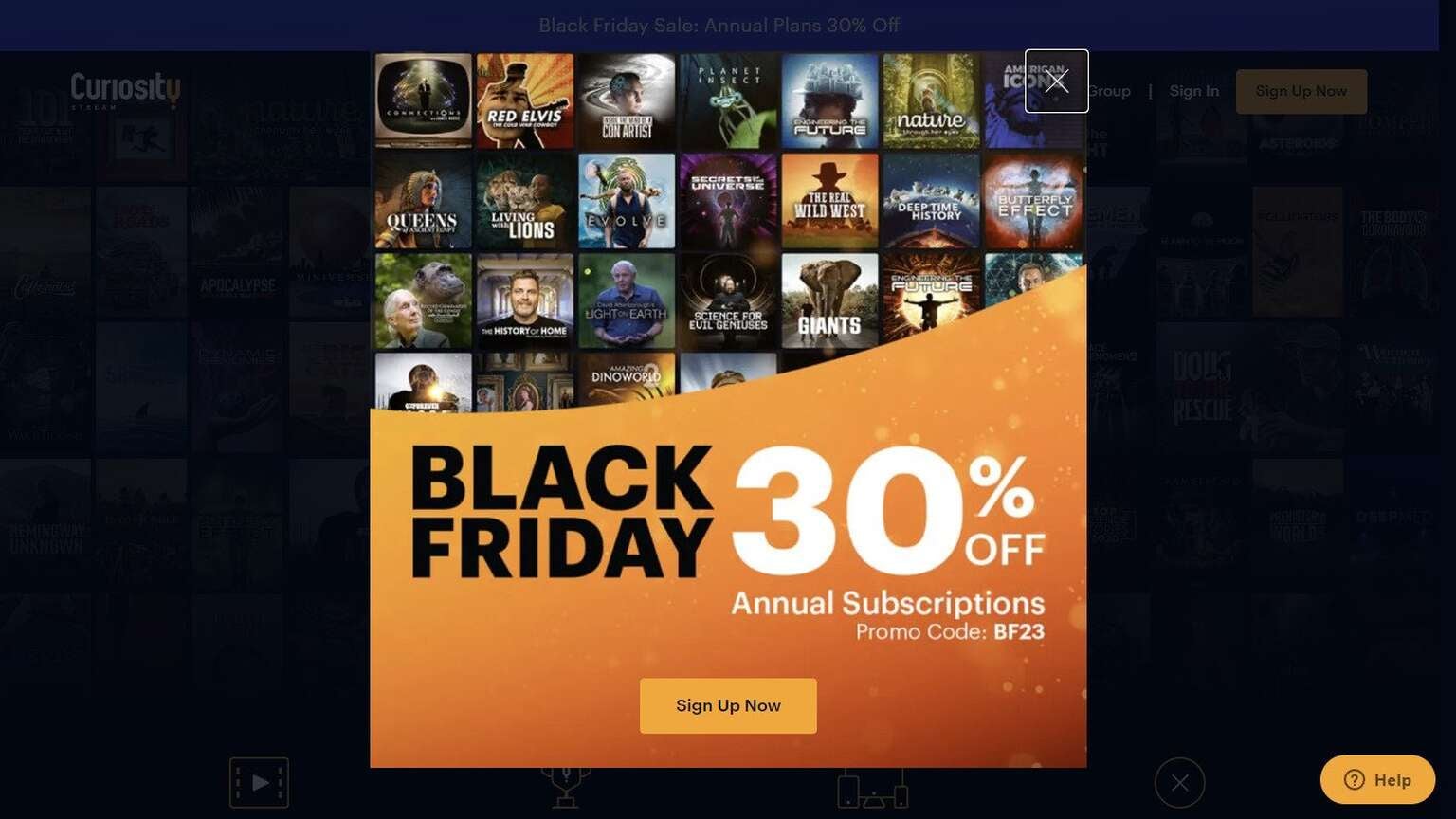 DEAL ALERT Curiosity Stream 30 Off One Year Black Friday Deal; Stream