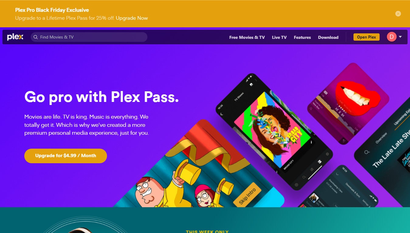 The Plex Pass is on sale for a great price; $89.99 instead of $119.99