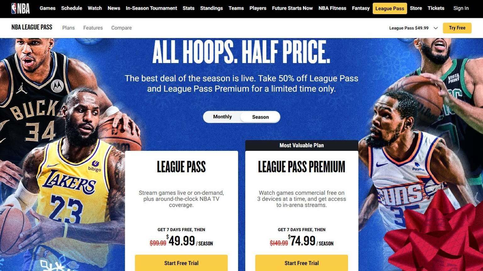 NBA League Pass: Cliente Vivo tem 50% de desconto e 1º mês grátis