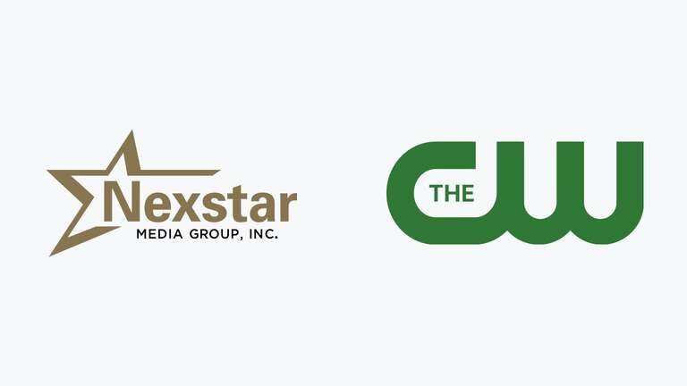 Logos of Nexstar Media Group and The CW