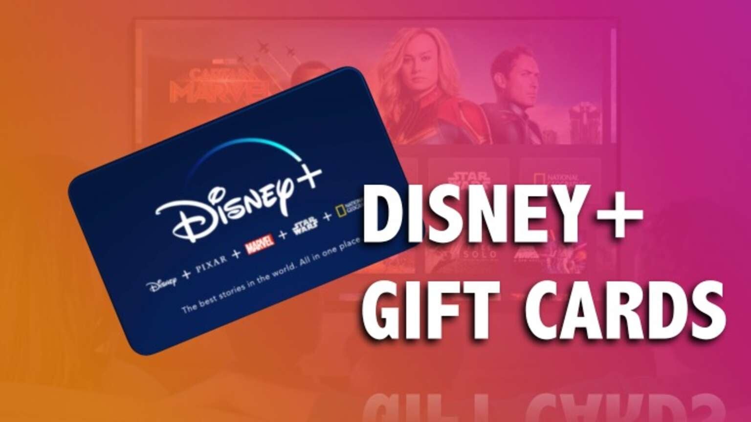 Disney Plus Gift Card How to Buy a Disney+ Gift Subscription The