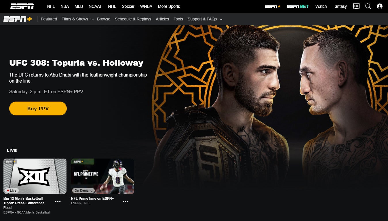 ESPN+ is now teaming with SiriusXM to provide customers with six months of free streaming radio.