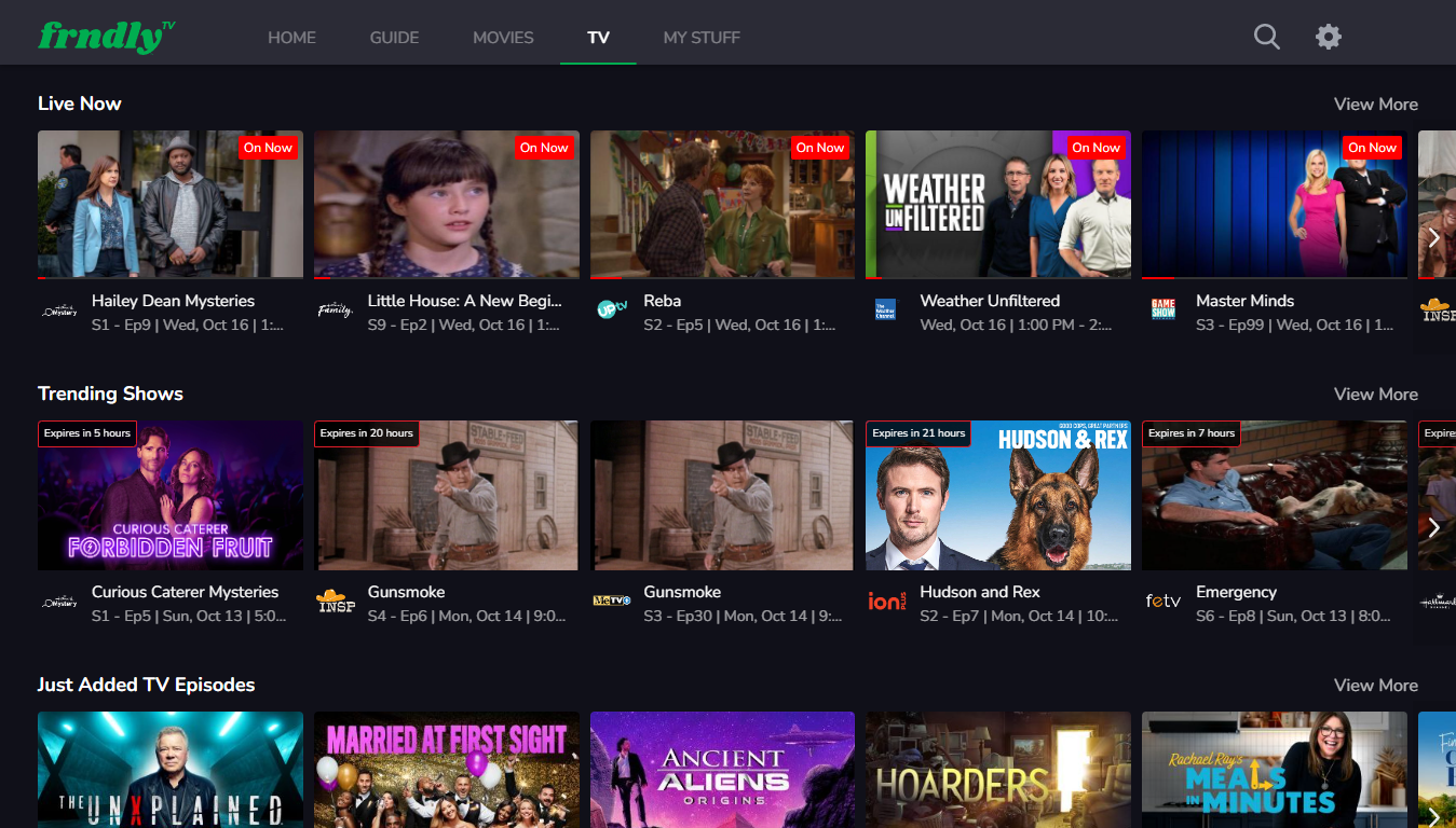 Frndly TV is a good streamer for what it offers, though its lineup is fairly limited.