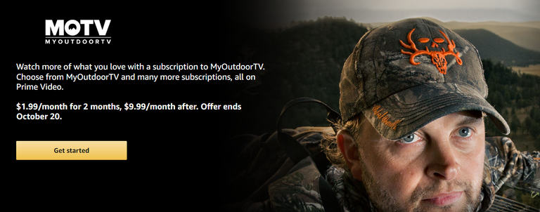 MyOutdoorTV is on sale for $2 per month on Prime Video for a limited time.