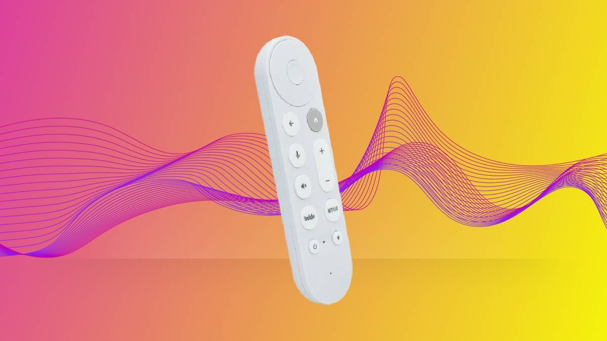 The Google TV Streamer's voice remote.