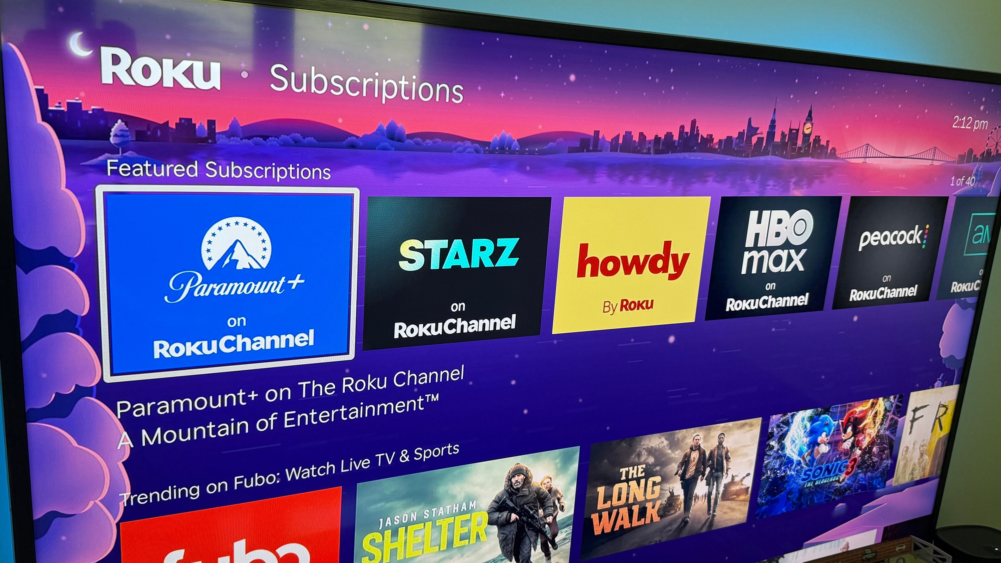 A shot of premium subscription options on Roku and how to cancel them.