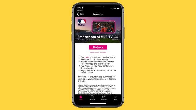 TMobile Gifting Customers Free Year of MLBTV Premium Ahead of 2017 Season   MacRumors