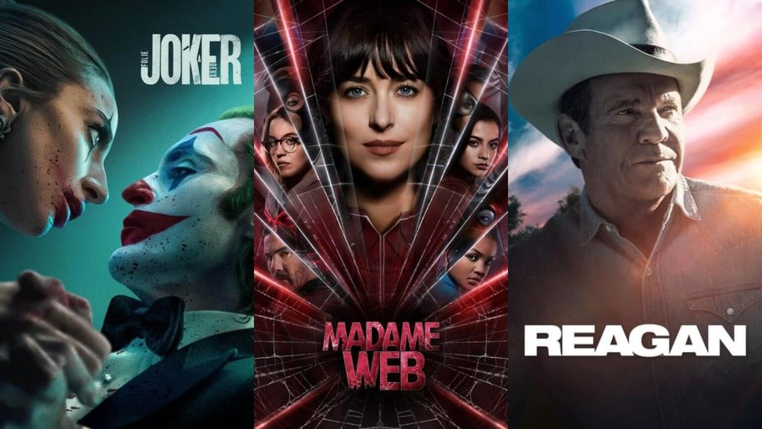 Joker, Madame Web, and Reagan are all being honored with 2025 Razzie nominations. Find out how to stream them all