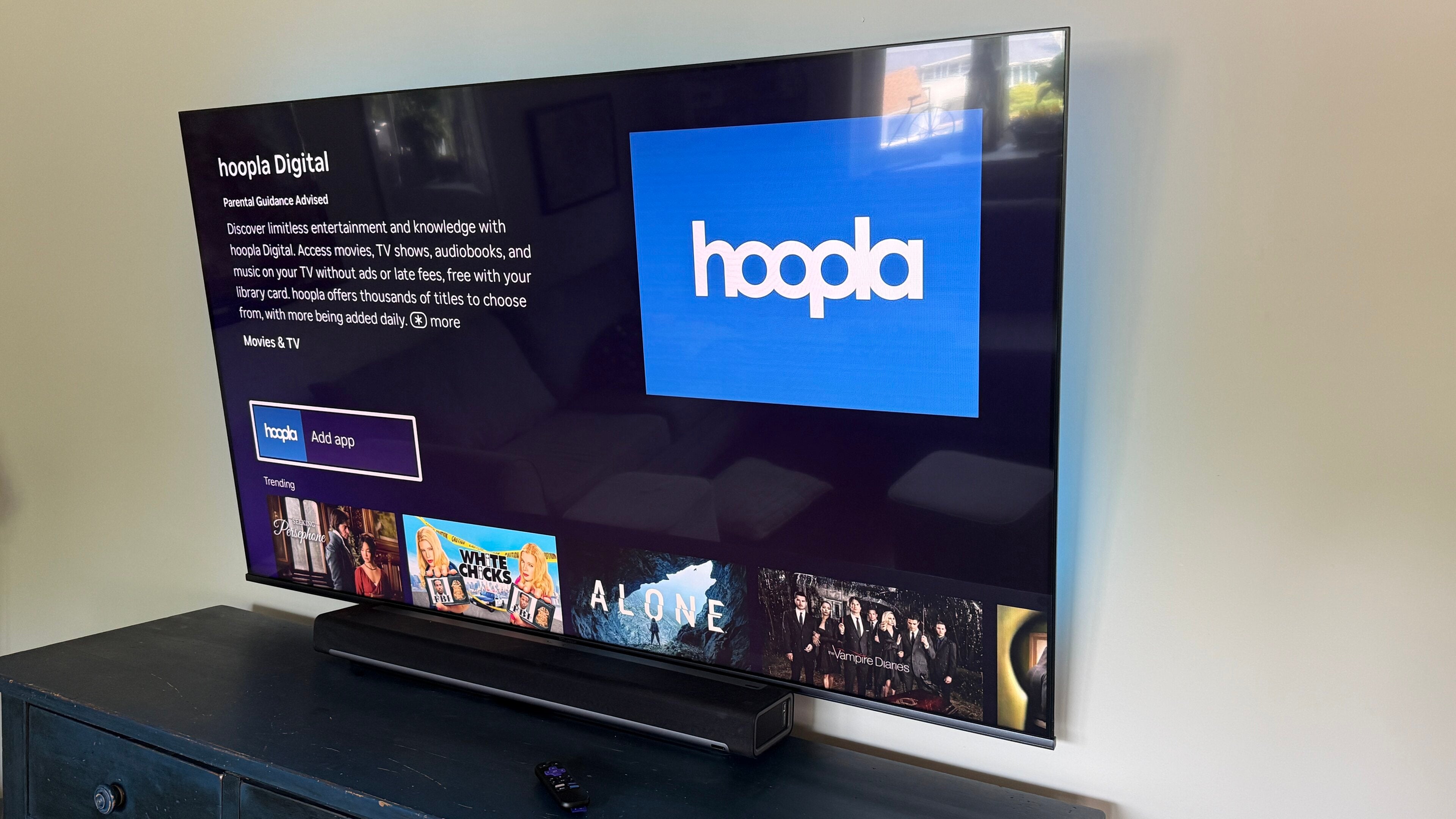 How to use the Hoopla library streaming service on Roku devices.