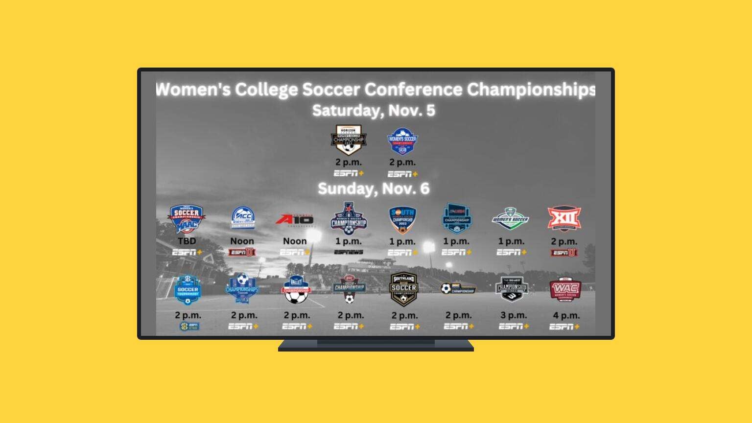 How to Watch 2022 Women's College Soccer Conference Championships Live