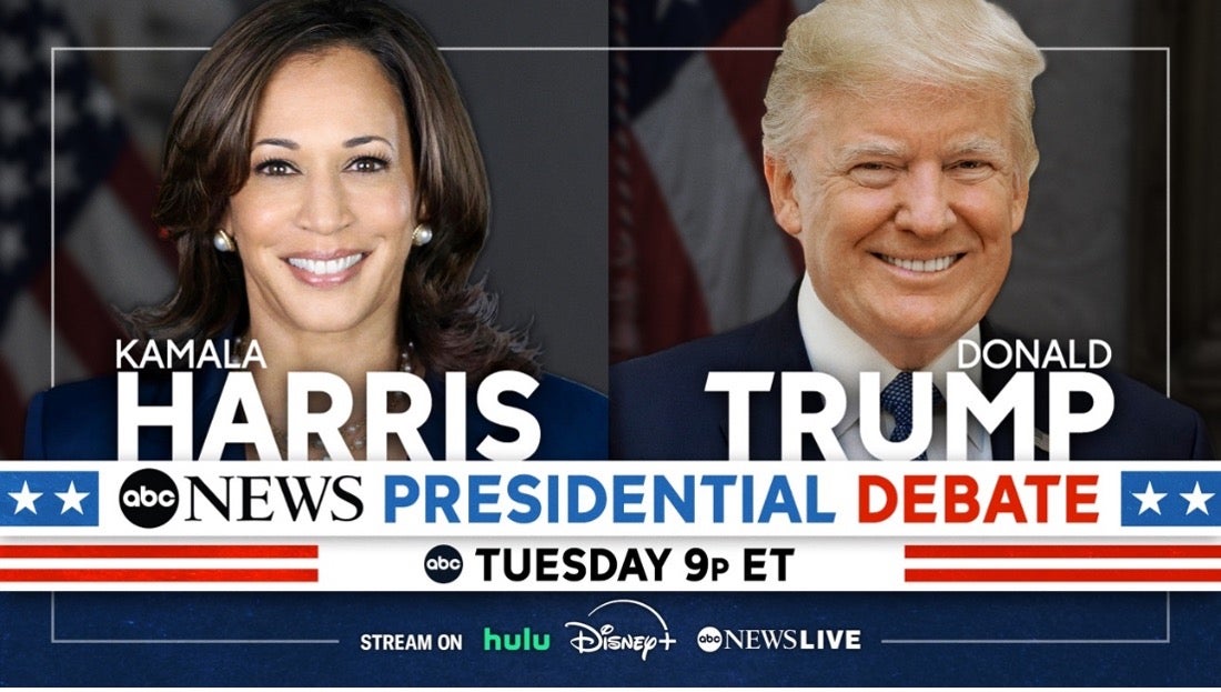 Kamala Harris and Donald Trump will debate on Tuesday, Sept. 10 on ABC.