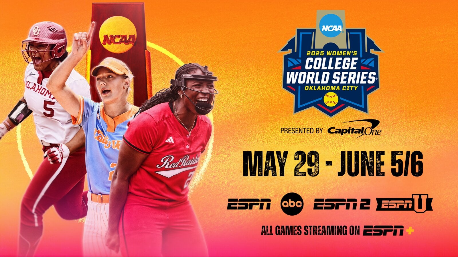 The 2025 WCWS begins on May 29 on ESPN platforms.