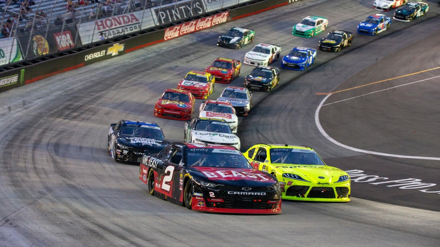 The NASCAR Bass Pro Shops Night Race goes gree on Saturday, Sept. 19 at 7:30 p.m. ET on USA Network.