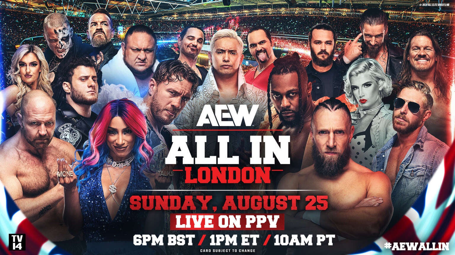 How to Watch AEW 2024 All In PPV Live Stream, Start Time, Cost, More