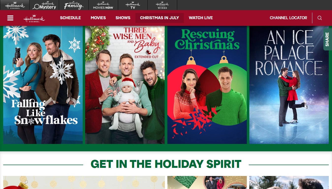 Christmas in July is coming to Hallmark Channel starting Saturday, June 29.
