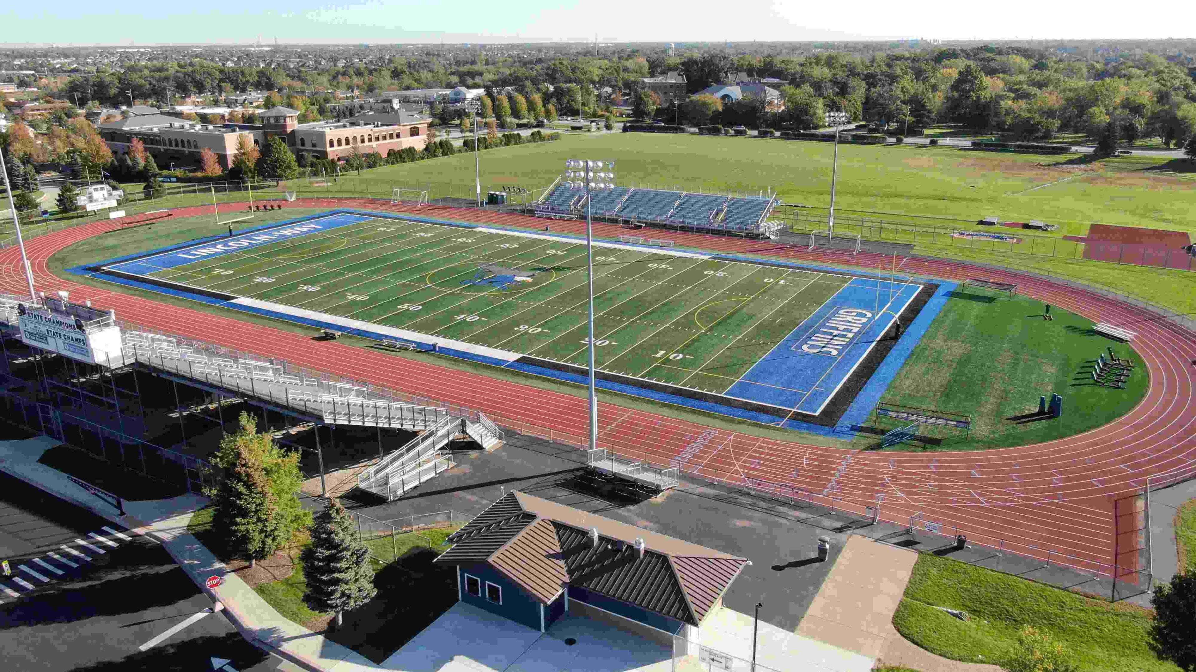 Illinois high school football stadium, home to Lincoln-Way East
