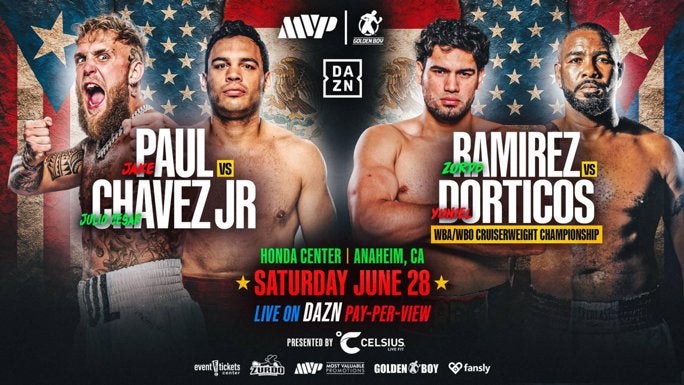 Jake Paul will face Julio Chavez Jr. in a boxing match on Saturday, June 28.