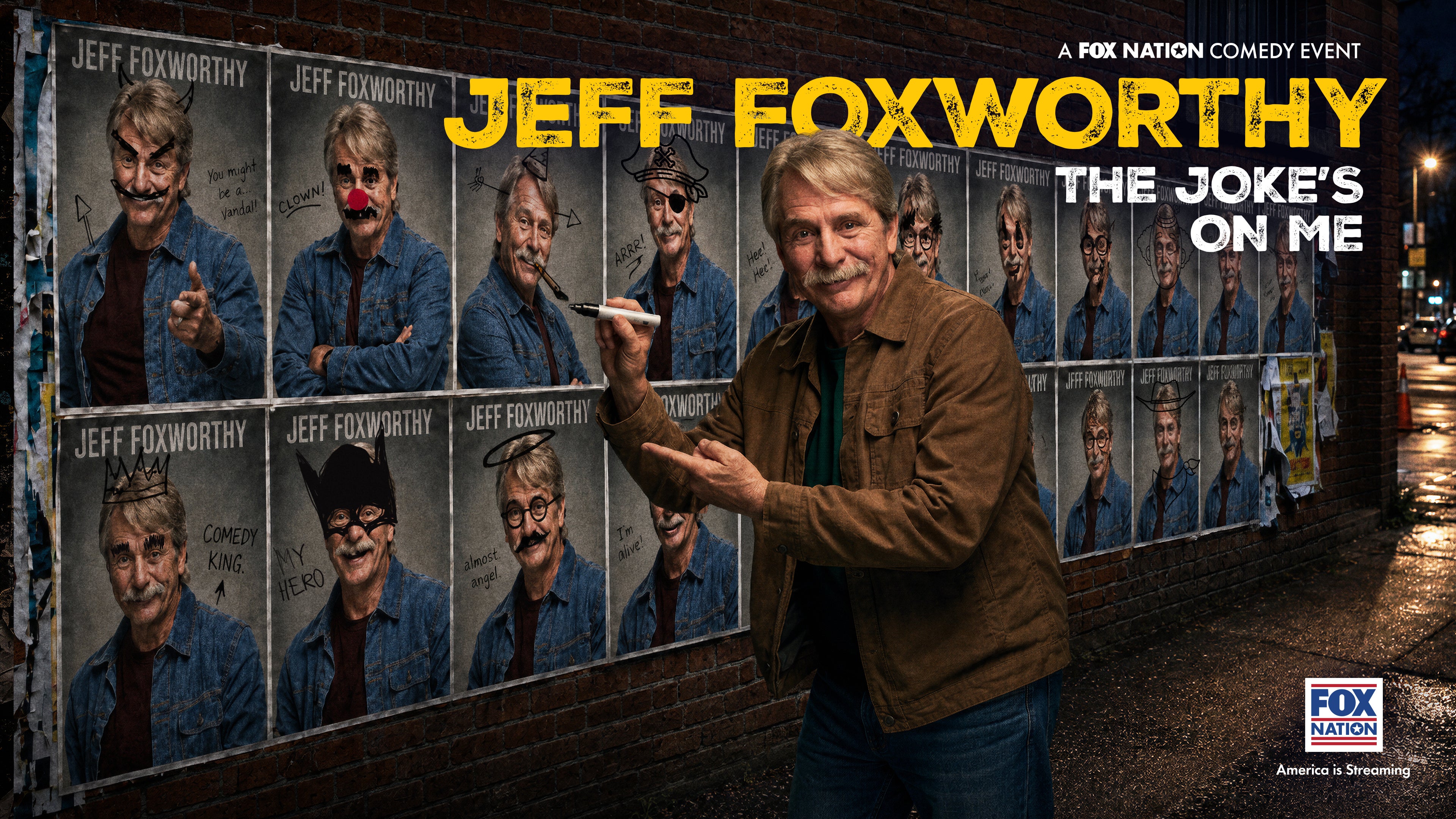 Jeff Foxworthy stars in The Joke's On Me on Fox Nation