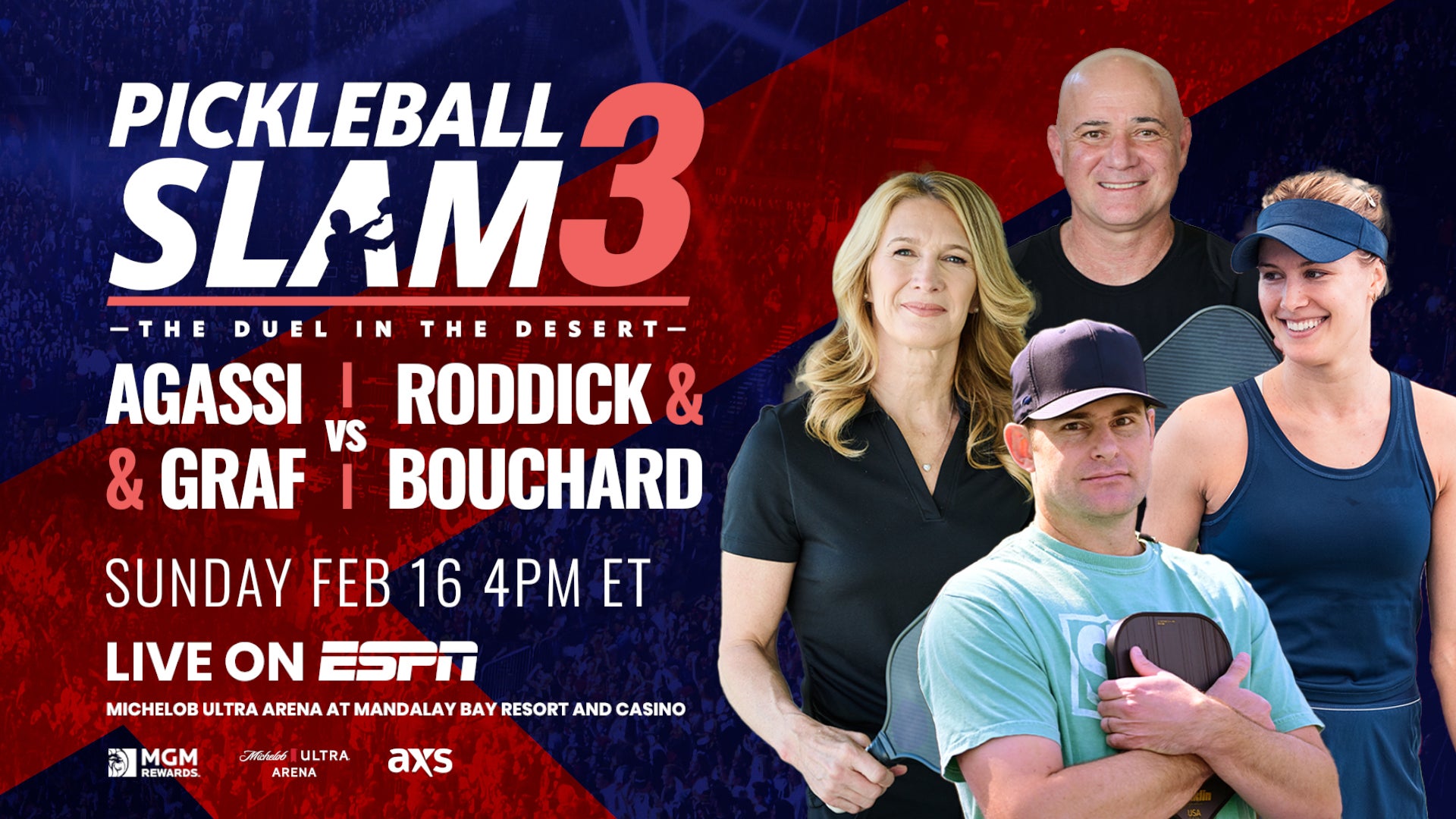 Watch Pickleball Slam 3 on ESPN with a subscription to Hulu + Live TV.