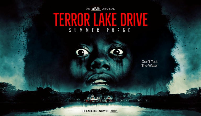 Title card for Terror Lake Season 3 on ALLBLK