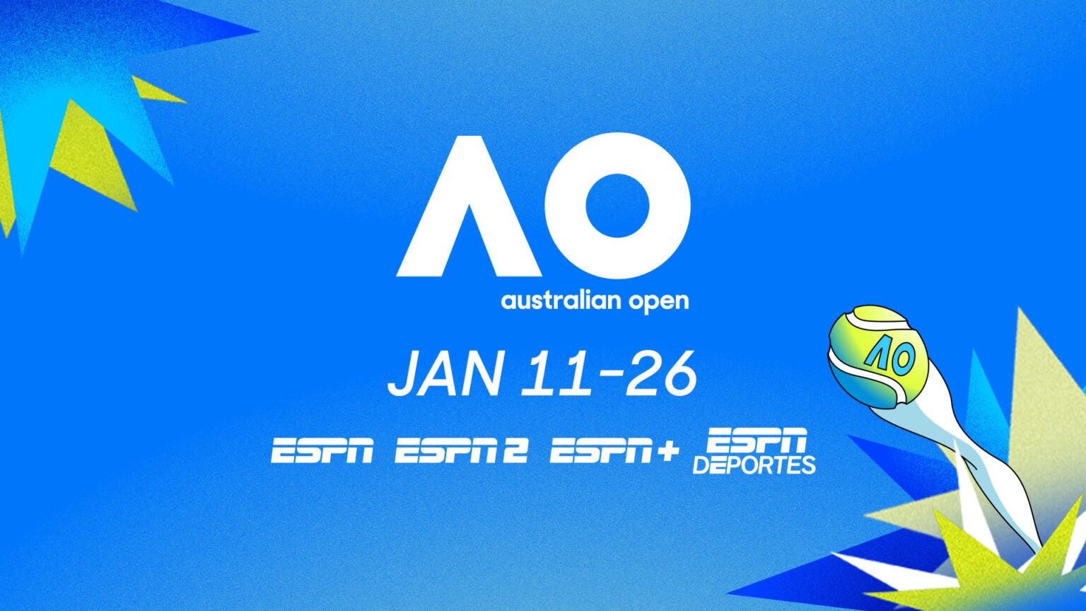 ESPN platforms will offer first-ball-to-last-ball coverage of the 2025 Australian Open