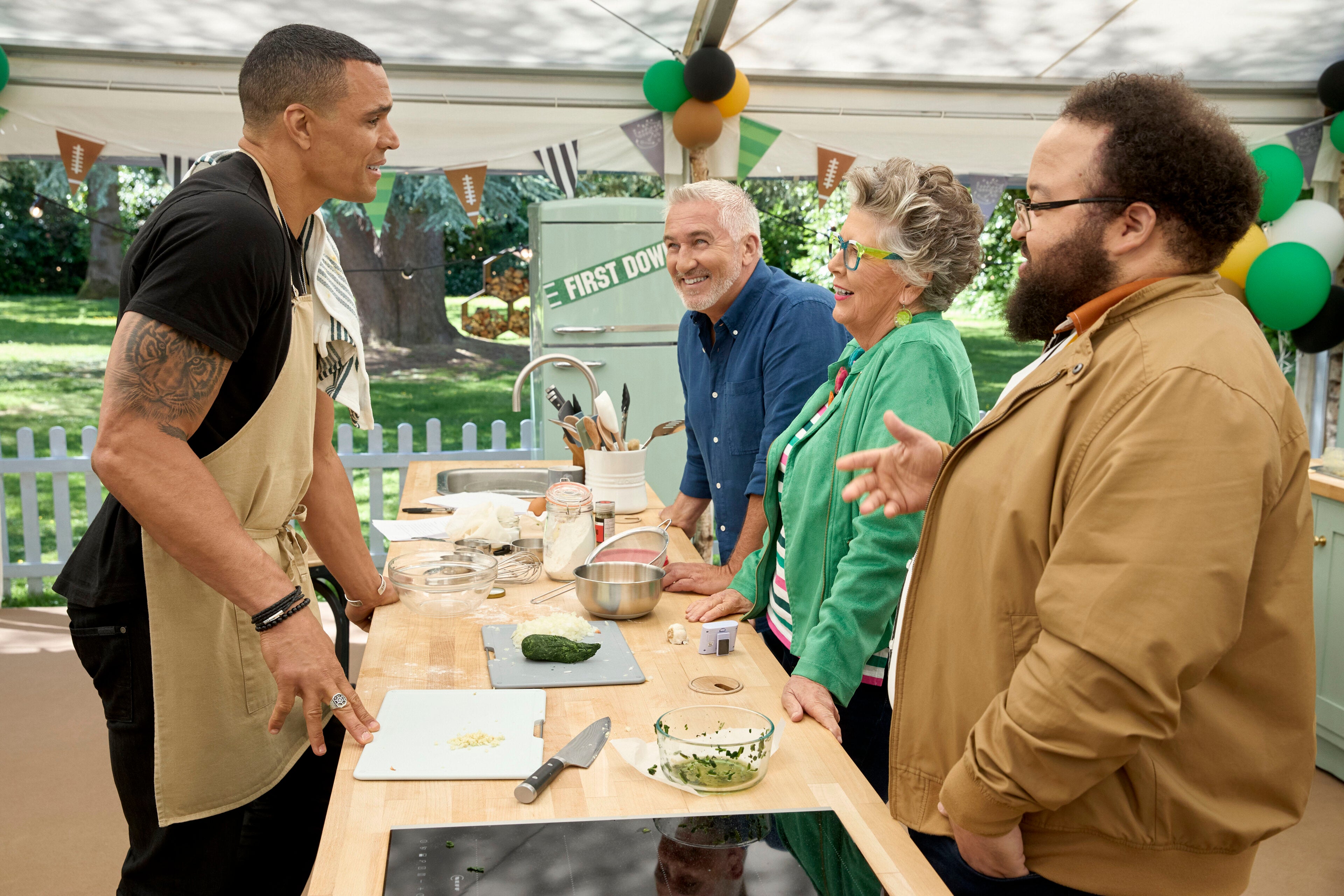 The Great American Baking show will welcome celebrities and football stars alike in its latest special