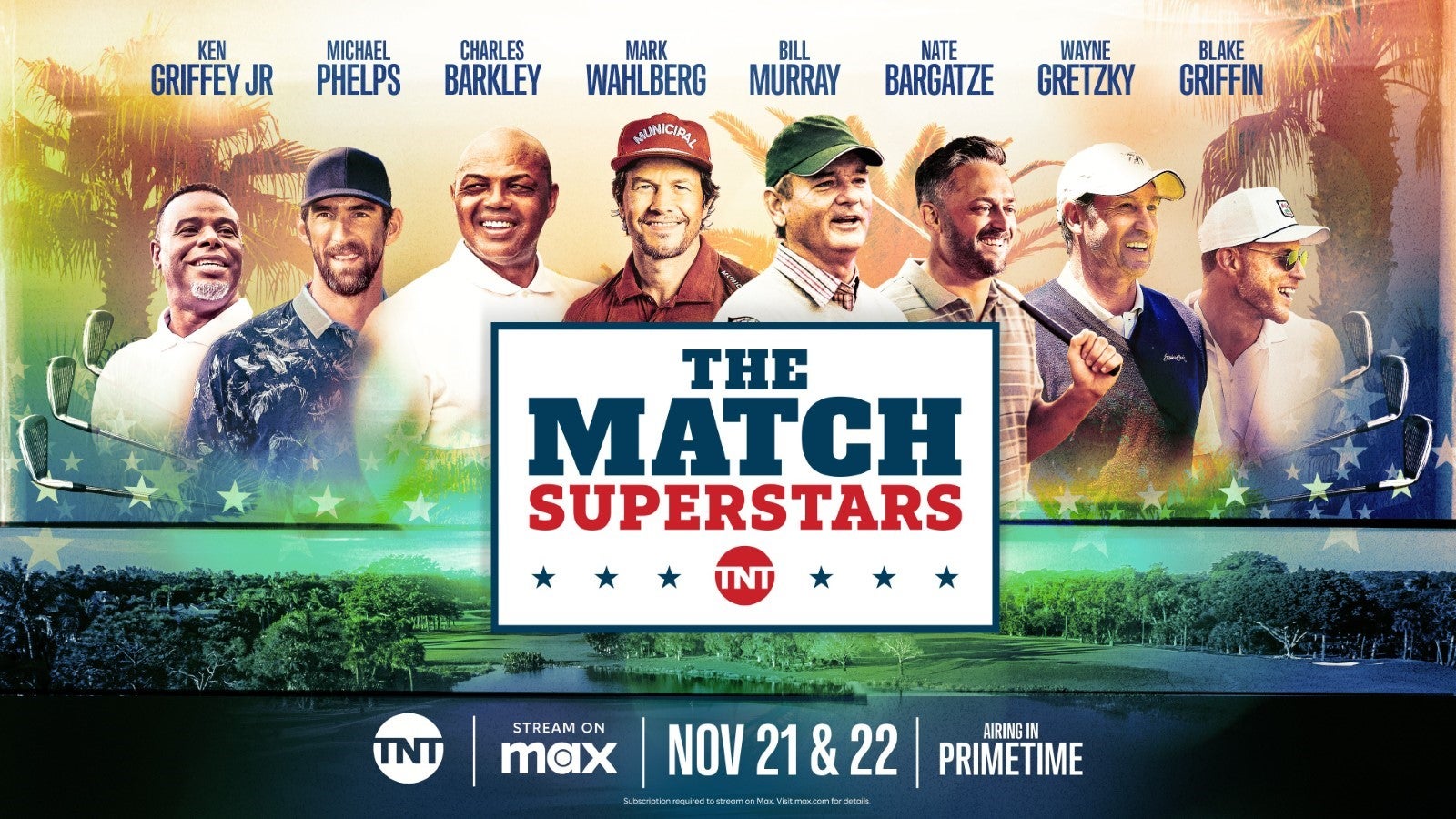 You can watch "The Match Superstars" on TNT and Max on Nov. 21 and 22.