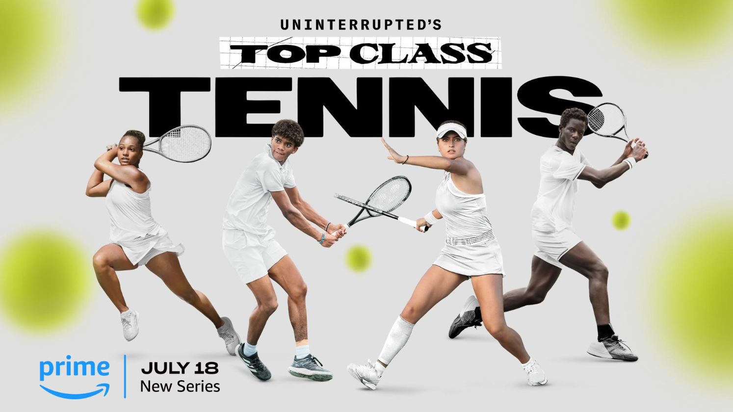 You can watch "Uninterrupted's Top Class Tennis" exclusively with a subscription to Prime Video.