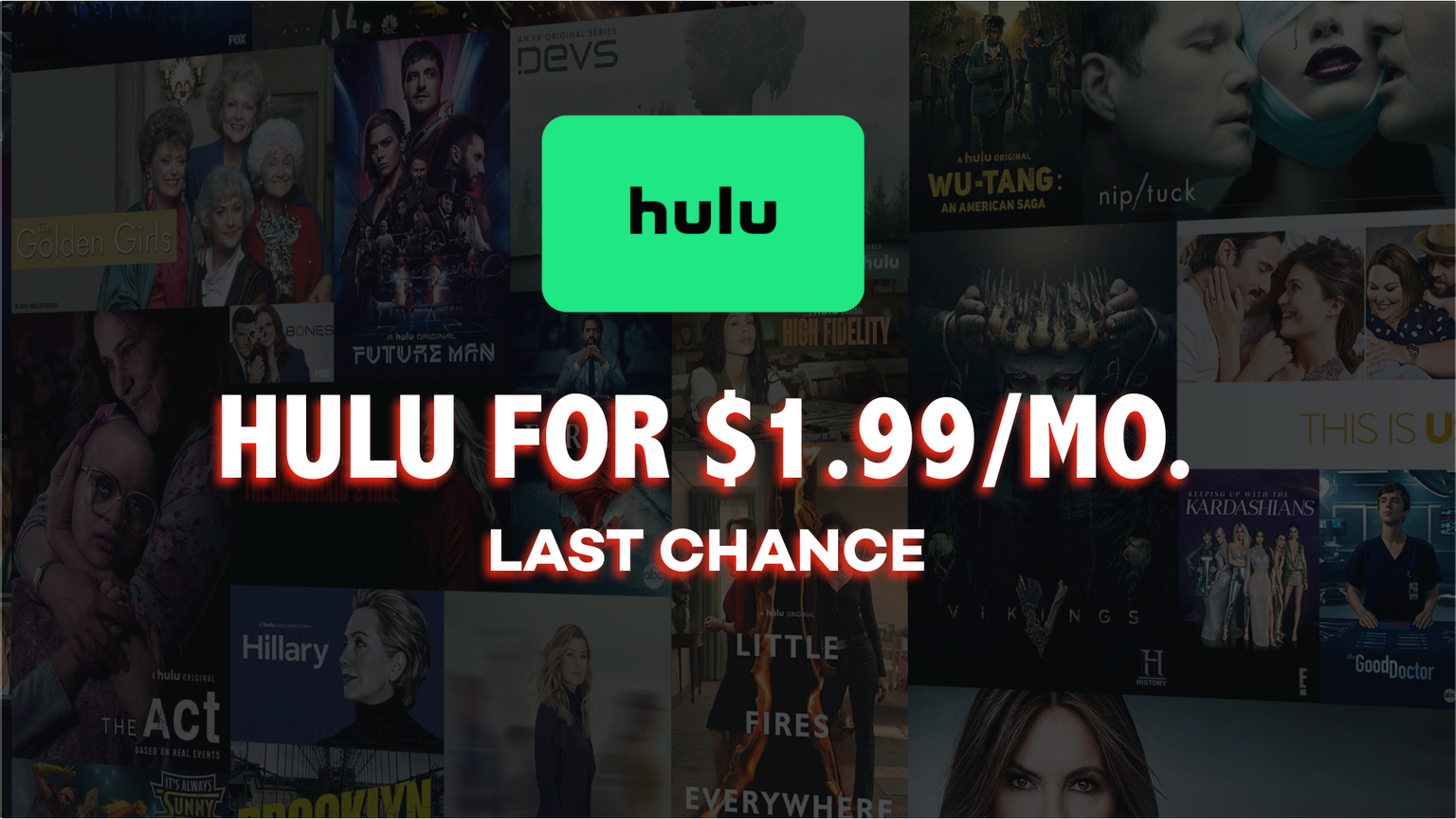Hulu Cyber Monday 2022 Last Chance to Get Hulu For Just 1.99 a Month
