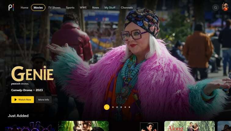 Get Peacock for $1.99 per month to watch original movies like "Genie"